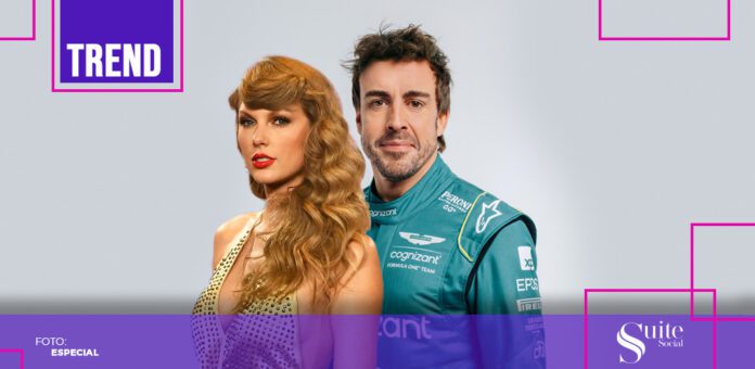 MASTER-PLECAS-Tayloy-y-Fernando El portal Deux Moi afirma que la cantante Taylor Swift y el piloto Fernando Alonso sostienen una relación