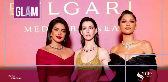 SS BULGARI Zendaya, Anne Hathaway y Priyanka Chopra brillan en la fiesta de Bulgari con elegancia y glamour.