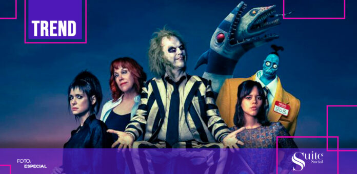 Beetlejuice-Tim Burton `Beetlejuice 2´ llegará a las salas de cine en México a partir del 5 de septiembre, por eso Tim Burton y compañía se encuentran en el país promocionando el filme del fantasma exterminador